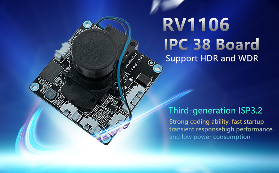 Lyhyt esittely TC-RV1106 IPC 38 -kameralevystä